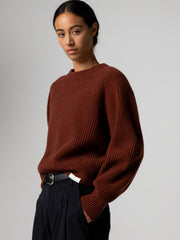 Women's Amy Powney + Finisterre Fisherman Rib Crew Neck Sweater