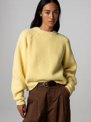 Women's Amy Powney + Finisterre Fisherman Rib Crew Neck Jumper
