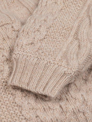 Amy Powney + Finisterre Aran Damen-Strickpullover