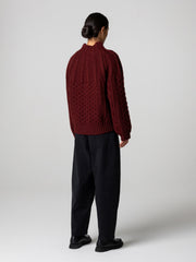 Amy Powney + Finisterre Aran Damen-Strickpullover