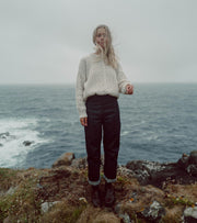 Sarah in front of the ocean