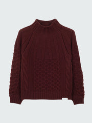 Amy Powney + Finisterre Aran Damen-Strickpullover