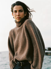 Amy Powney + Finisterre Women's Fisherman Rib Roll Neck Sweater