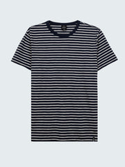 Kurzarm-T-Shirt mit Kanalstreifen für Herren