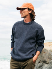 Escall Herren-Rundhalsstrick-Pullover