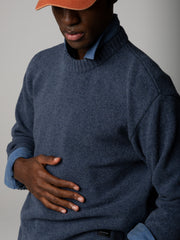 Escall Herren-Rundhalsstrick-Pullover