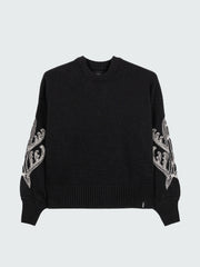 Floral Marine Damenpullover