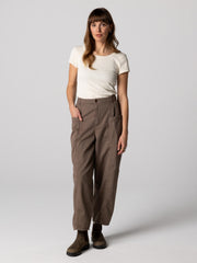 Powes geripptes Damen-T-Shirt