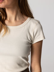 Powes geripptes Damen-T-Shirt