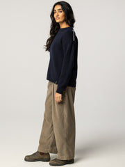 Women's Eva Contrast Stitch Jumper
