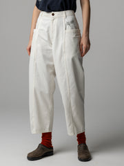 Women's Floral Marine Croft Workwear Barrel Trouser