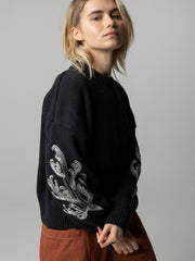 Women's Floral Marine Jumper