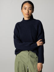 Women's Breakwater High Neck Ribbed Jumper