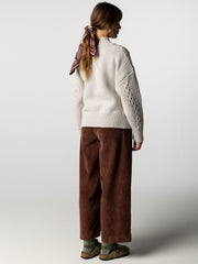 Women's Nova Aran Knit Sweater