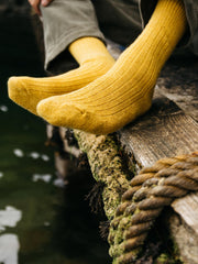 Rippstrick-Socken