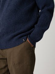 Men's Finisterre Mora 1/4 Zip Knit Jumper