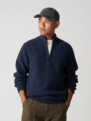 Men's Finisterre Mora 1/4 Zip Knit Jumper