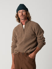 Men's Finisterre Mora 1/4 Zip Knit Jumper