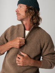 Mora 1/4 Zip Strickpullover für Männer