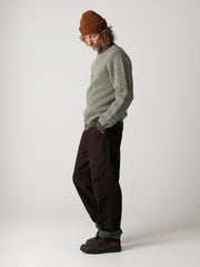 Men's Selfost Nordic Patterned Crew Jumper