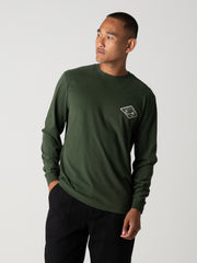 Diamond Logo Langarm-T-Shirt für Männer