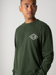 Diamond Logo Langarm-T-Shirt für Männer